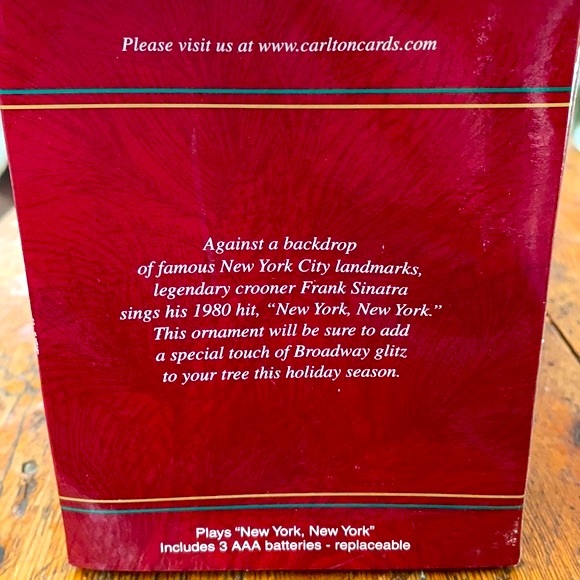 FRANK SINATRA➕New York Musical Ornament - Picture 9 of 10